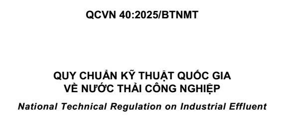 [TLTK] Những điểm mới và Tác động của QCVN 40:2025/BTNMT trong xử lý nước thải công nghiệp